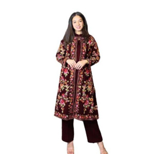 Azhari Traders Embroidered With Inner And Trouser Suit 3Pcs