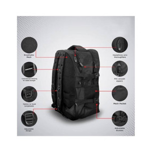 Traverse BTS Printed School Bag For Unisex Black (T343TWH)