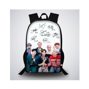 Traverse BTS Printed School Bag For Unisex (T377TWH)