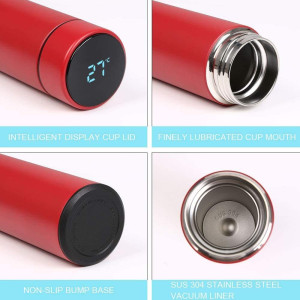 Smart LED Temperature Display Thermos Water Bottle