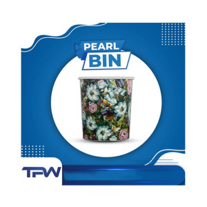 TPWfamily Flower Style Pearl Dustbin