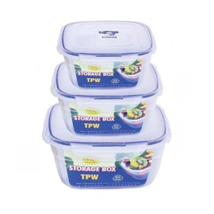 TPWfamily Square Storage Box 3 Pcs Set (4.75 Litre)