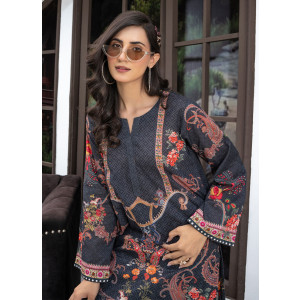 Ahlam Velvet Poppy Printed Lawn Kurta 1-piece
