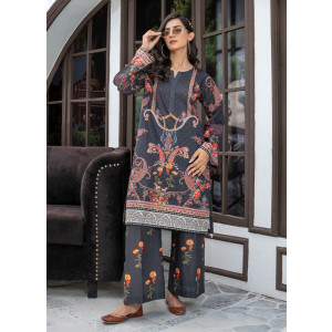Ahlam Velvet Poppy Printed Lawn Kurta 1-piece