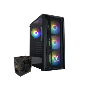 Vento VG15FE 4x RGB Fans ATX Mid Tower and Vento 550W Power Supply
