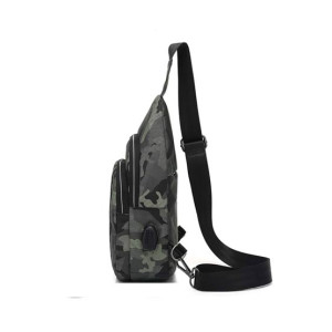 Poso Casual Chest Bag For Men Army Green (PS-326)