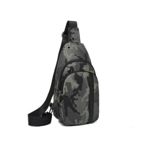 Poso Casual Chest Bag For Men Army Grey (PS-326)
