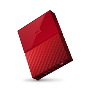 WD My Passport 4TB Portable External Hard Drive Red (WDBYFT0040BRD)