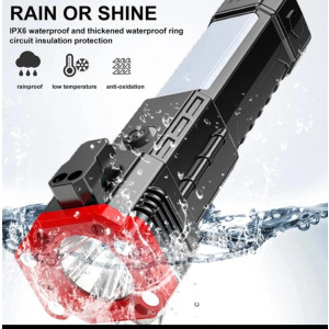 Multifunction Portable Flashlight Rechargeable LED Torch