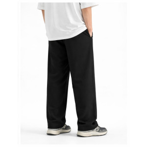 Fashion Flies Black Quality Pleated Trouser For Men