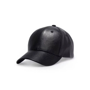 Xaroosha Unique Leather Cap For Men Black
