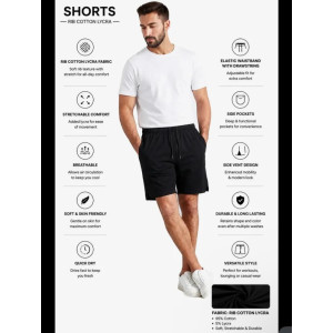 Fashion Flies Fit Quality Short For Men - Black