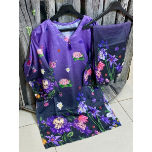 Doria Cordset 2 Piece Stitched Lawn Digital Printed Suit for Women