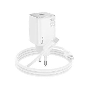 Hoco 20W PD N40 Mighty Wall Charger With PD Cable Set