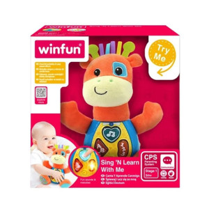 Winfun Animal Pal Sing and Learn Giraffe Stuffed Toy (0688)