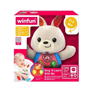 Winfun Sing and Learn Bunny Stuffed Toy (0687)