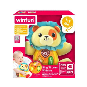 Winfun Sing and Learn Jungle Lion Stuffed Toy (0691)