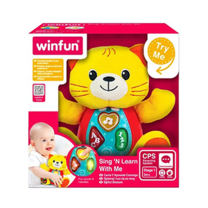 Winfun Sing and Learn Kelsey Cat Stuffed Toy (0685)