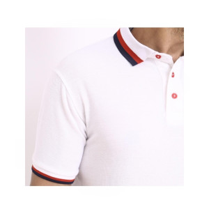 Wings Polo T-Shirt For Men White