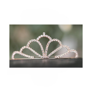 Wish Luxury Crystal Crown Headband For Girls Golden