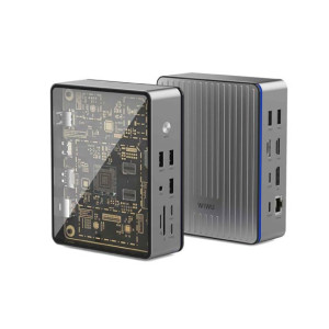 Wiwu Matrix 16 in 1 Type-C Hub Laptop Adapter Grey (W1601)
