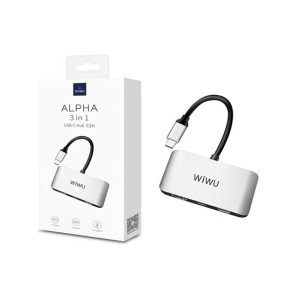 Wiwu Alpha 3 in 1 Type-C Hub (C2H)