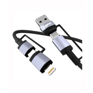 Yolo Link-4 4 in 1 Charging Cable Black (Y-086)