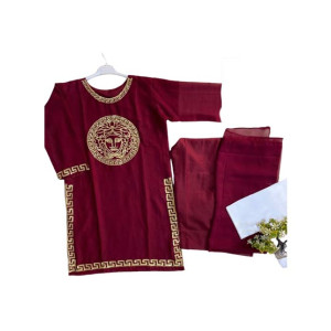ZamZam 3pc Embroidery Dress For Women