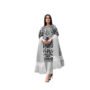 ZamZam 3pcs Embroidery Dress For Women