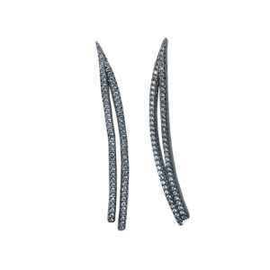 Zed Eye Heart Sabre Earrings For Women (ISE034)