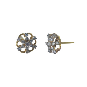 Zed Eye Pole Star Earrings For Women (ISE013)