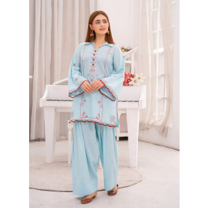 Ahlam Zephyr Embroidered lawn Suit 2-piece