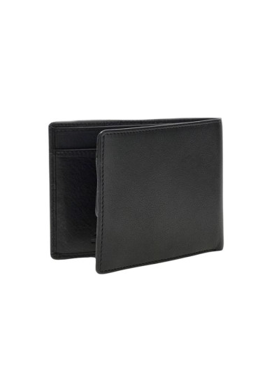 iShopping - Black Leather Wallet With Easy Carry