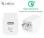 iShopping - Al Medina Store LETV 3.6A Super Fast Charger With USB Cable White