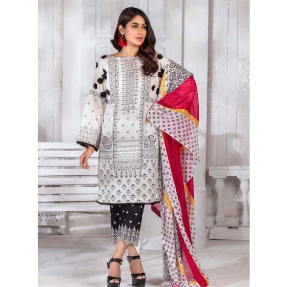 iShopping - Noor Jahan Premium Embroidered Lawn 2020 3 Piece (13)