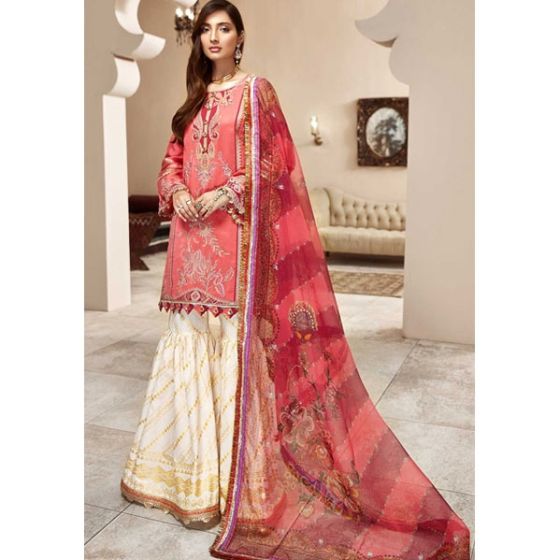 iShopping - Saadia Asad Shanaya Festive Lawn Collection 2020 3 Piece Shfes (D6-A)