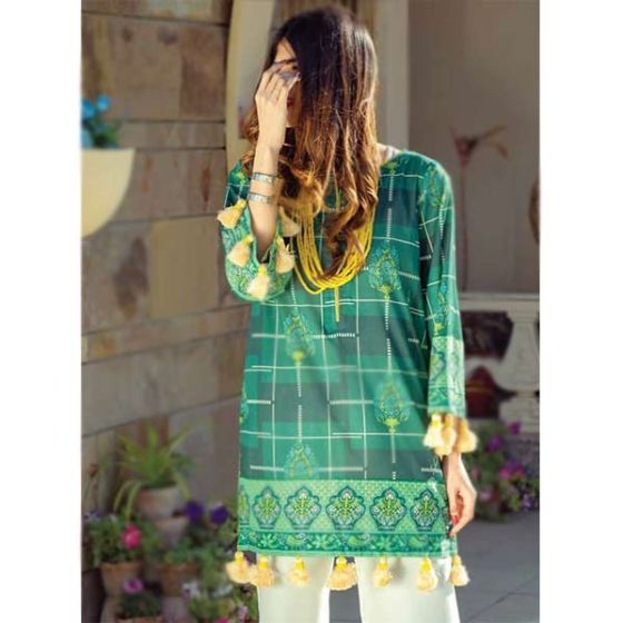 iShopping - Tarzz Zyra Lawn Collection 2020 1 Piece Foliage Green (L20-S2-26)