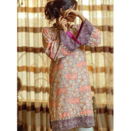 iShopping - Tarzz Zyra Lawn Collection 2020 1 Piece Peach Pearl (L20-S2-20)