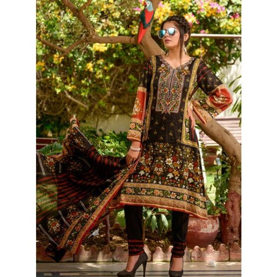 iShopping - Three Star Lawn Vol-6 2020 3 Piece (02B)