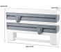 iShopping - Easy Shop 3 In 1 Plastic Wall Attached Dispenser