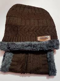 iShopping - SS Mart Winter Cap and Neck For Unisex - Brown
