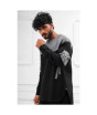 iShopping - Elegance Republic Hoodie Style Shirt and Trouser Black & Grey (1018)