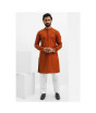 iShopping - Elegance Republic Embroidered Kurta Trouser Brick Orange (1022)