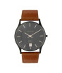 iShopping - Titan Edge Men's Leather Watch - Brown (1683NL01)