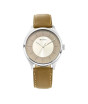 iShopping - Titan Workwear Collection Analog Men's Leather Watch - Brown (1802SL09)