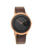 iShopping - Titan Edge Baseline Collection Men's Leather Watch - Brown (1843WL03)