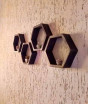 iShopping - Shamima Crafts Wall Shelves Frame Brown Pack of 4