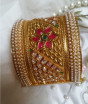 iShopping - Jewel Art Indian Kara Cuff Style With Lock