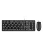 iShopping - A4tech USB Wired Keyboard & Mouse Black (KK-3330S)