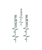 iShopping - Muzamil Store Electrocardiogram Waterproof Temporary Tattoo Black